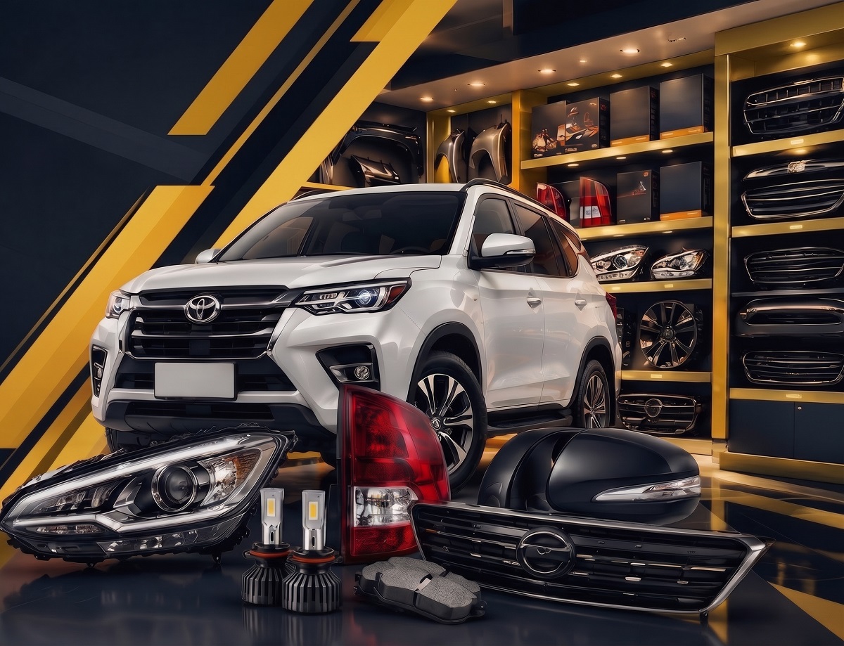 Engine bay of a Toyota being serviced at MyCarParts Kenya